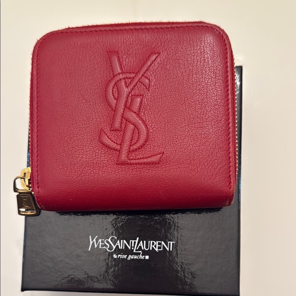 Yves Saint Laurent Cherry Red Wallet